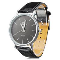 Unisex\'s PU Analog Quartz Wrist Watch (Black) Cool Watch Unique Watch