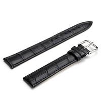 Unisex Genuine Leather Watch Strap 18MM(Black) Cool Watch Unique Watch Fashion Watch