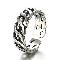 unisex vintage pattern punk eye antique sterling silver ring band ring ...