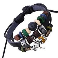 unisex leather alloy handcrafted vintage strand bracelets