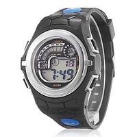 Unisex Multi-Functional Alloy Case Rubber Band LCD Digital Running Sport Wrist Watch (Assorted Colors) Cool Watch Unique Watch