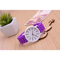 Unisex Fashion Watch Korean Fashion Candy Colored Jelly Quartz Watch Casual Student Strap Watch