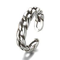 Unisex Vintage Pattern Punk Antique Chain Sterling Silver Ring Band Rings Daily / Casual 1pc