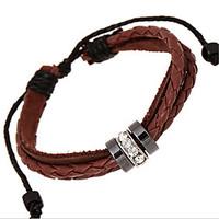 unisex leather alloy handcrafted vintage strand bracelets