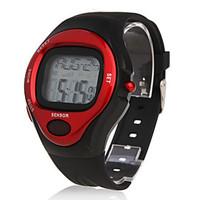 Unisex Calorie Counter Heart Rate Monitor Red Case Digital Wrist Watch Cool Watch Unique Watch