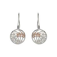 UNIQUE JEWELRY Ladies Sterling Silver Leaf Earrings