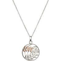 unique jewelry ladies sterling silver leaf pendant