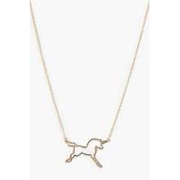 Unicorn Skinny Necklace - gold