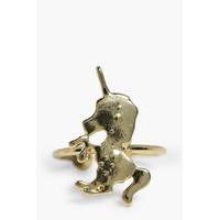 unicorn adjustable ring gold