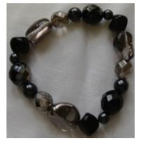 Unbranded, Silver/Black Bead Bracelet