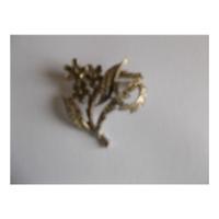 unbranded edwardian silver flower brooch