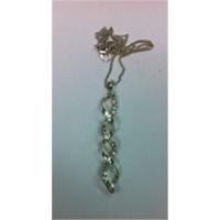 Unbranded, Silver Twisted Crystal Necklace