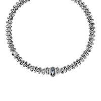 UNOde50 \'Grey As Hell\' Crystal Necklace COL1166GRSMTL0U