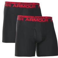 Under Armour O Series 6in BoxerJock 2 Pack - Black