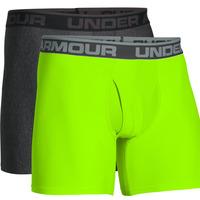 Under Armour O Series 6\'\' BoxerJock 2 PK - Carbon Heather/Green