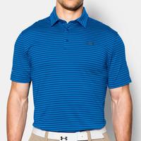 under armour coldblack address stripe polo blueelec bluegray