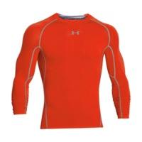 Under Armour Men\'s HeatGear Compression Long Sleeve dark orange