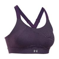 under armour sport bra eclipse high printed imperial purple