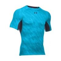 under armour mens heatgear compression short sleeve printed meridian b ...