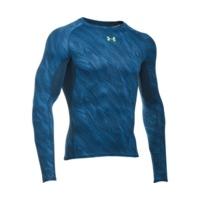 Under Armour Men\'s HeatGear Compression Long Sleeve Printed squadron