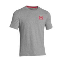 Under Armour Men\'s Short Sleeve Shirt UA Charged Cotton Sportstyle true gray heather