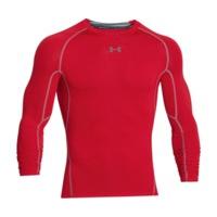 Under Armour Men\'s HeatGear Compression Long Sleeve red