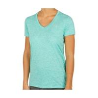 Under Armour Women T-Shirt V-Neck UA Twist Tech absinthe green