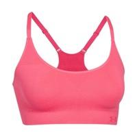 under armour womens ua seamless essential sports bra pink shock