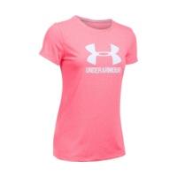 Under Armour Women\'s Short Sleeve Shirt UA Threadborne Siro Sportstyle Crew pink shock