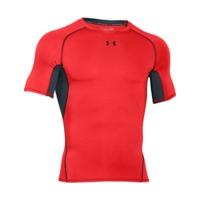 Under Armour Men\'s HeatGear Compression Short Sleeve rocket red