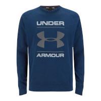 Under Armour Men\'s Tri-Blend Chest Graphic Crew Sweatshirt - Navy Blue - L