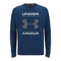 Under Armour Men\'s Tri-Blend Chest Graphic Crew Sweatshirt - Navy Blue - M