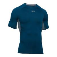 under armour mens armour heatgear compression t shirt blackout navy s