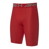 Under Armour Men\'s HeatGear Armour Long Compression Shorts - Red - L