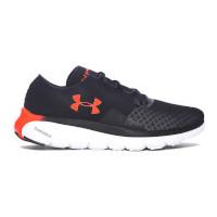 Under Armour Men\'s SpeedForm Fortis 2.1 Running Shoes - Black/Phoenix Fire - US 10.5/UK 9.5