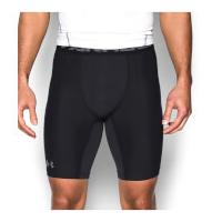 Under Armour Men\'s HeatGear Armour Long Compression Shorts - Black - L