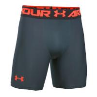 Under Armour Men\'s HeatGear Armour Mid Compression Shorts - Stealth Grey - S