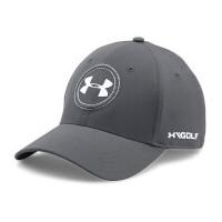 Under Armour Men\'s JS Tour Golf Cap - Graphite/White - M-L