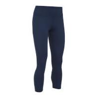 under armour womens mirror crop studio capri tights midnight navy s