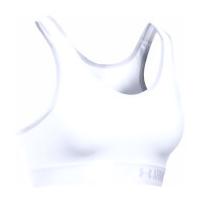 Under Armour Women\'s Mid Solid Sports Bra - White - S