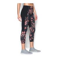 under armour womens mirror printed crop studio tights black m