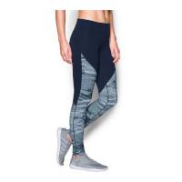 under armour womens mirror printed studio tights midnight navy l