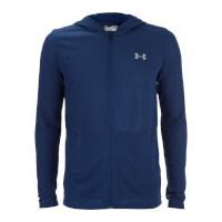 Under Armour Men\'s Threadborne Fitted Full Zip Hoody - Blackout Navy - S