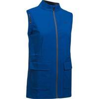 under armour womens windstrike full zip vest small royal blue