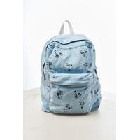 uo x the style club denim backpack blue