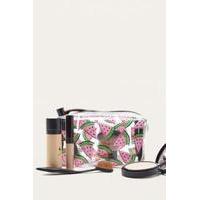 uo x skinnydip watermelon make up bag clear