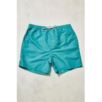 uo swim polka dot teal swim shorts green