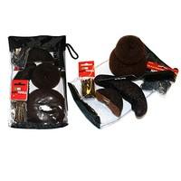UPDO Kit, Hair Styling Hair Kit, Bun Rolls, Bun Ring, Brush, Grips and Hairbands for Dark Hair by Hair Tools