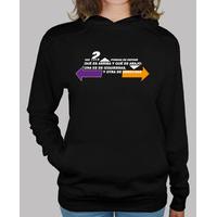 up and down - black sweatshirt for girls