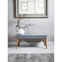 Upholstered Bench - Grey